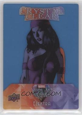 2016 Upper Deck Marvel Gems - Crystal Clear - Blue #CC-1 - Elektra [EX to NM]