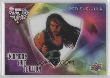 2016 Upper Deck Marvel Gems - Diamond Cut Trillion #DCT-15 - Red She-Hulk