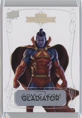 2016 Upper Deck Marvel Gems - Exquisite - Engraved Brushed Aluminum #2 - Gladiator /10