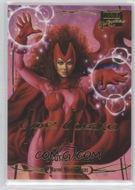 2016 Upper Deck Marvel Masterpieces - [Base] - Gold Foil Signature Series #48 - Level 2 - Scarlet Witch