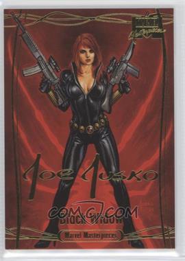 2016 Upper Deck Marvel Masterpieces - [Base] - Gold Foil Signature Series #63 - Level 2 - Black Widow