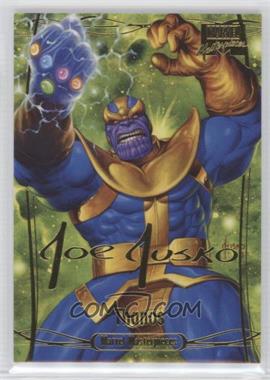 2016 Upper Deck Marvel Masterpieces - [Base] - Gold Foil Signature Series #64 - Level 3 - Thanos