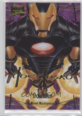 2016 Upper Deck Marvel Masterpieces - [Base] - Gold Foil Signature Series #87 - Level 4 - Iron Man