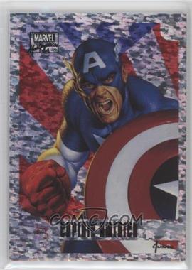 2016 Upper Deck Marvel Masterpieces - Holofoil - Speckle #17 - Captain America /99