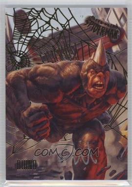 2017 Fleer Ultra Marvel Spider-Man - [Base] - Gold Web Foil Autographs #28 - Rhino by Gilberto Martimiano /49