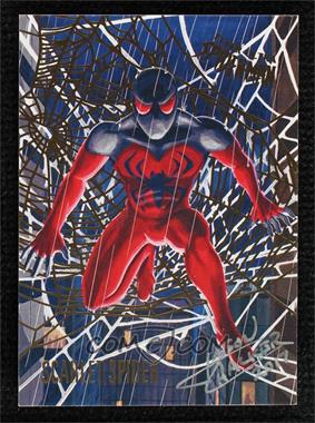 2017 Fleer Ultra Marvel Spider-Man - [Base] - Gold Web Foil Autographs #76 - Jason Chalker /49