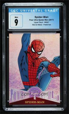 2017 Fleer Ultra Marvel Spider-Man - Marvel Metal - Patterned #MM1 - Spider-Man [CGC 9 Mint]