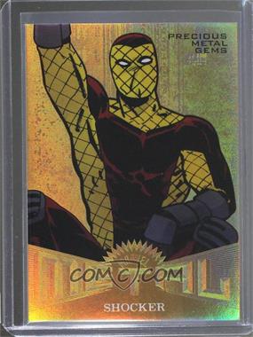 2017 Fleer Ultra Marvel Spider-Man - Marvel Metal - Precious Metal Gems Gold #MM2 - Shocker /1