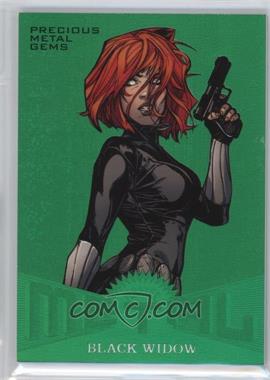 2017 Fleer Ultra Marvel Spider-Man - Marvel Metal - Precious Metal Gems Green #MM11 - Black Widow /10