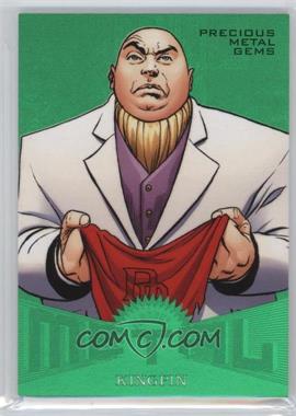 2017 Fleer Ultra Marvel Spider-Man - Marvel Metal - Precious Metal Gems Green #MM38 - Kingpin /10