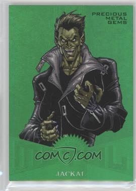 2017 Fleer Ultra Marvel Spider-Man - Marvel Metal - Precious Metal Gems Green #MM49 - Jackal /10