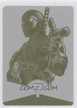 2017 Fleer Ultra Marvel Spider-Man - Marvel Metal - Printing Plate Yellow #MM12 - Deadpool /1