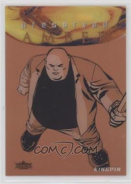 2017 Fleer Ultra Marvel Spider-Man - Preserved Amber - Black & White #PA11 - Kingpin /175