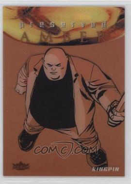 2017 Fleer Ultra Marvel Spider-Man - Preserved Amber - Black & White #PA11 - Kingpin /175