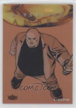 2017 Fleer Ultra Marvel Spider-Man - Preserved Amber - Black & White #PA11 - Kingpin /175