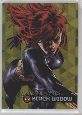 2017 Fleer Ultra Marvel Spider-Man - Royal Foil - Spider-Man Pattern #GC7 - Black Widow /25