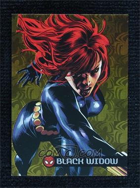 2017 Fleer Ultra Marvel Spider-Man - Royal Foil - Spider Pattern #GC7 - Black Widow /99