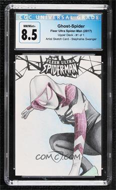 2017 Fleer Ultra Marvel Spider-Man - Sketch Cards #_STSW - Stephanie Swanger /1 [CGC 8.5 NM/Mint+]