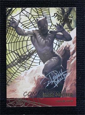 2017 Fleer Ultra Marvel Spider-Man - Team Ups - Gold Web Foil Autographs #TU5 - John Stanko (Spider-Man vs. Black Panther) /49