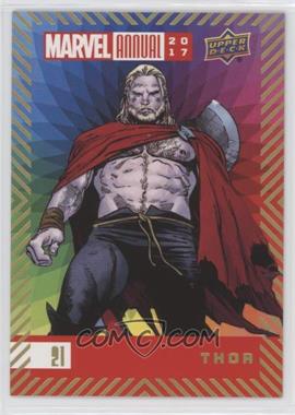 2017 Upper Deck Marvel Annual - [Base] - Color Wheel #21 - Thor