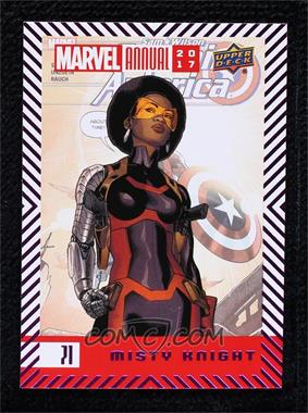 2017 Upper Deck Marvel Annual - [Base] - Purple Foil #71 - Misty Knight