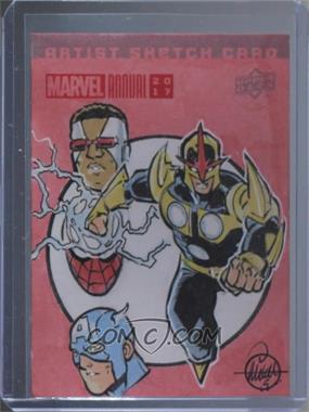 2017 Upper Deck Marvel Annual - Pack Wars Sketch Card Achievements #SKT - Mitch Ballard /1