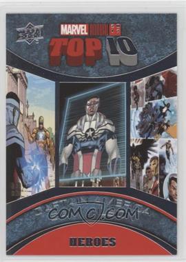 2017 Upper Deck Marvel Annual - Top 10 Heroes #TH-9 - Captain America