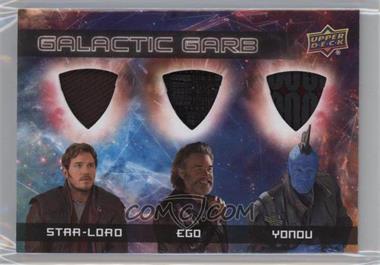 2017 Upper Deck Marvel Guardians of the Galaxy Volume 2 - Galactic Garb Triple #TM-15 - Star-Lord, Ego, Yondu