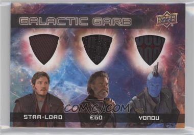 2017 Upper Deck Marvel Guardians of the Galaxy Volume 2 - Galactic Garb Triple #TM-15 - Star-Lord, Ego, Yondu