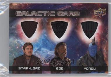 2017 Upper Deck Marvel Guardians of the Galaxy Volume 2 - Galactic Garb Triple #TM-15 - Star-Lord, Ego, Yondu