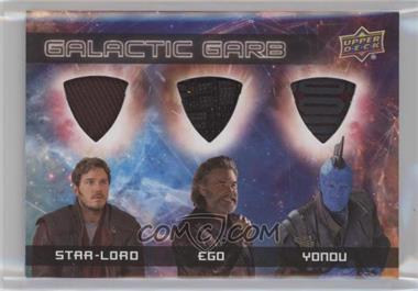 2017 Upper Deck Marvel Guardians of the Galaxy Volume 2 - Galactic Garb Triple #TM-15 - Star-Lord, Ego, Yondu