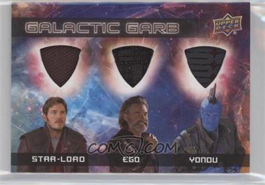 2017 Upper Deck Marvel Guardians of the Galaxy Volume 2 - Galactic Garb Triple #TM-15 - Star-Lord, Ego, Yondu