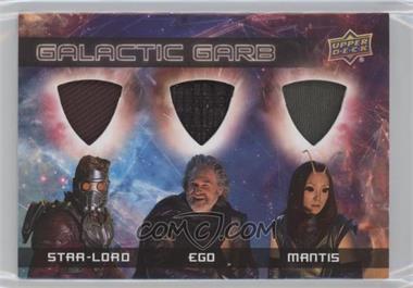 2017 Upper Deck Marvel Guardians of the Galaxy Volume 2 - Galactic Garb Triple #TM-5 - Star-Lord, Ego, Mantis