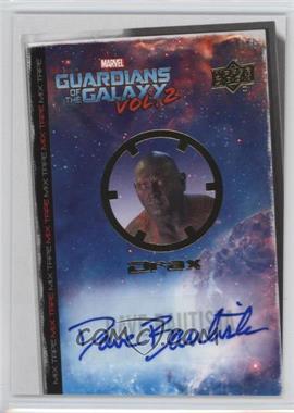 2017 Upper Deck Marvel Guardians of the Galaxy Volume 2 - Mix Tape Autos #MT1 - Dave Bautista