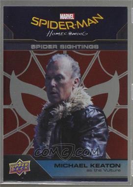 2017 Upper Deck Marvel Spider-Man Homecoming - [Base] - Silver Foil #100 - Spider Sightings - Michael Keaton as the Vulture