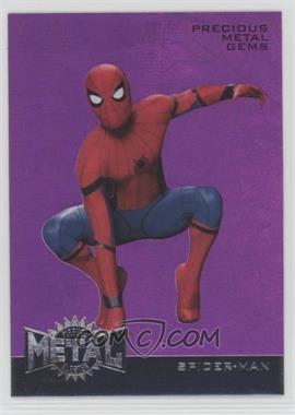 2017 Upper Deck Marvel Spider-Man Homecoming - Precious Metal Gems Purple Achievements #PMG6 - Spider-Man