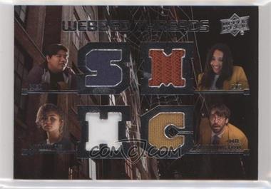 2017 Upper Deck Marvel Spider-Man Homecoming - Webbed Threads Quad Memorabilia #WTQ2 - Ned Leeds, Liz Allan, Michelle, Mr. Harrington