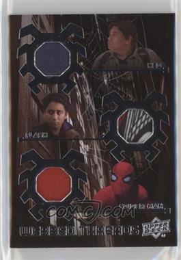 2017 Upper Deck Marvel Spider-Man Homecoming - Webbed Threads Triple Memorabilia #WTT7 - Ned Leeds, Flash Thompson, Spider-Man Stark Suit Hood