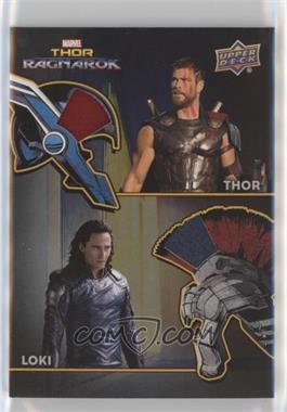 2017 Upper Deck Marvel Thor: Ragnarok - The Armory Memorabilia Dual #AD-1 - Thor, Loki