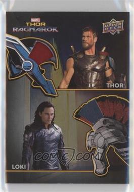 2017 Upper Deck Marvel Thor: Ragnarok - The Armory Memorabilia Dual #AD-1 - Thor, Loki