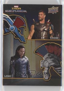 2017 Upper Deck Marvel Thor: Ragnarok - The Armory Memorabilia Dual #AD-1 - Thor, Loki