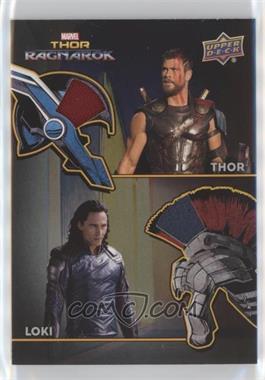 2017 Upper Deck Marvel Thor: Ragnarok - The Armory Memorabilia Dual #AD-1 - Thor, Loki