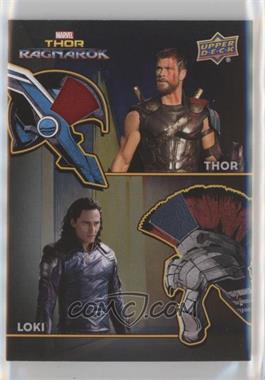 2017 Upper Deck Marvel Thor: Ragnarok - The Armory Memorabilia Dual #AD-1 - Thor, Loki