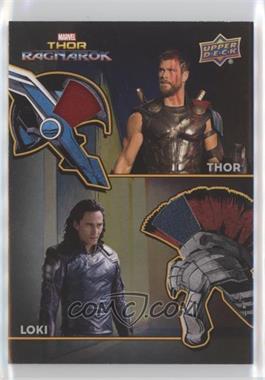 2017 Upper Deck Marvel Thor: Ragnarok - The Armory Memorabilia Dual #AD-1 - Thor, Loki