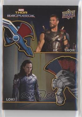 2017 Upper Deck Marvel Thor: Ragnarok - The Armory Memorabilia Dual #AD-1 - Thor, Loki