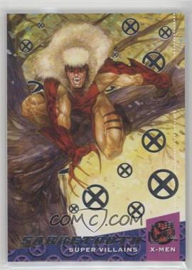 2018 Fleer Ultra Marvel X-Men - [Base] - Silver #120 - Villains - Sabretooth