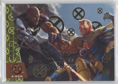 2018 Fleer Ultra Marvel X-Men - Greatest Battles - Gold #GB5 - Cable vs. Bishop /99