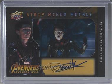 2018 Upper Deck Marvel Avengers Infinity War - Strip Mined Metals Auto Achievements #SMM-TH - Tom Holland