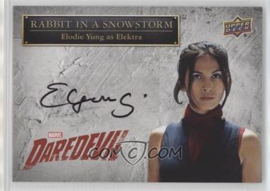 2018 Upper Deck Marvel Daredevil Seasons 1 & 2 - Rabbit in a Snowstorm Autographs #SS-EN - Elodie Yung - Looking Ahead