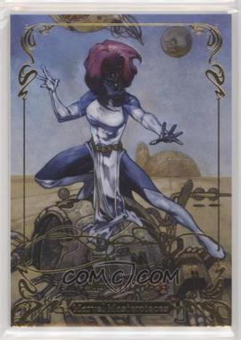 2018 Upper Deck Marvel Masterpieces - [Base] - Gold Foil Signature Series #77 - Level 3 - Mystique